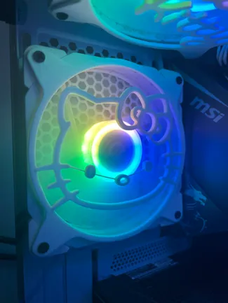 Hello Kitty Face PC Fan Grill