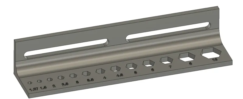 Allen key stand for wall
