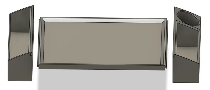 Food Tray 3 Parts for Car Food