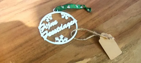 Ornement de Noël Fijne Feestdagen