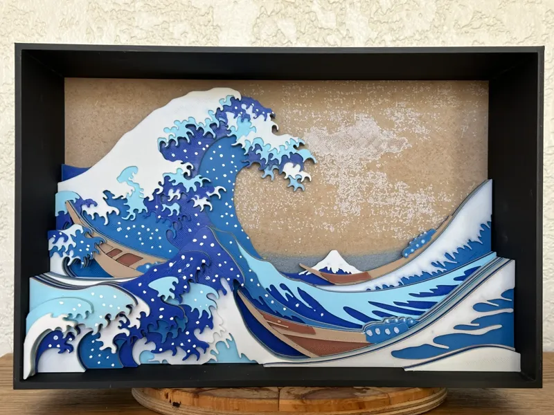 Great Wave off Kanagawa - Frame - No LEDs