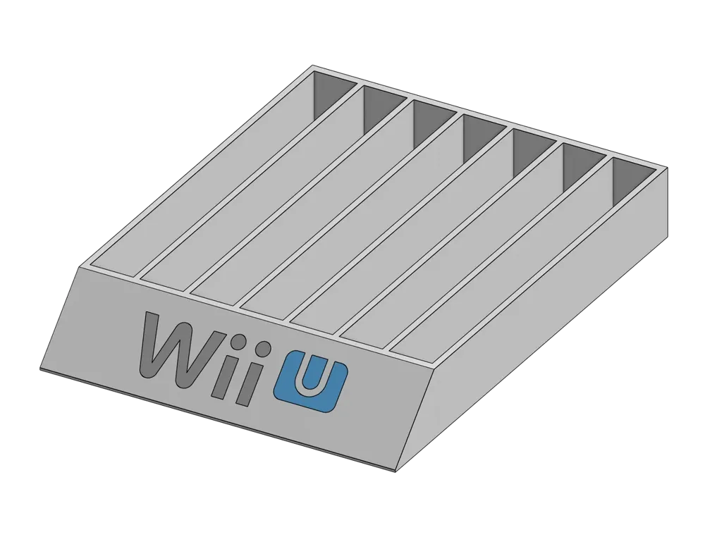 Wii & Wii U Game Case Holder by Dman5005 MakerWorld