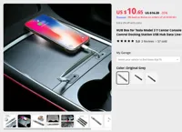Insert de console centrale pour Tesla Model 3/Y — photo 1
