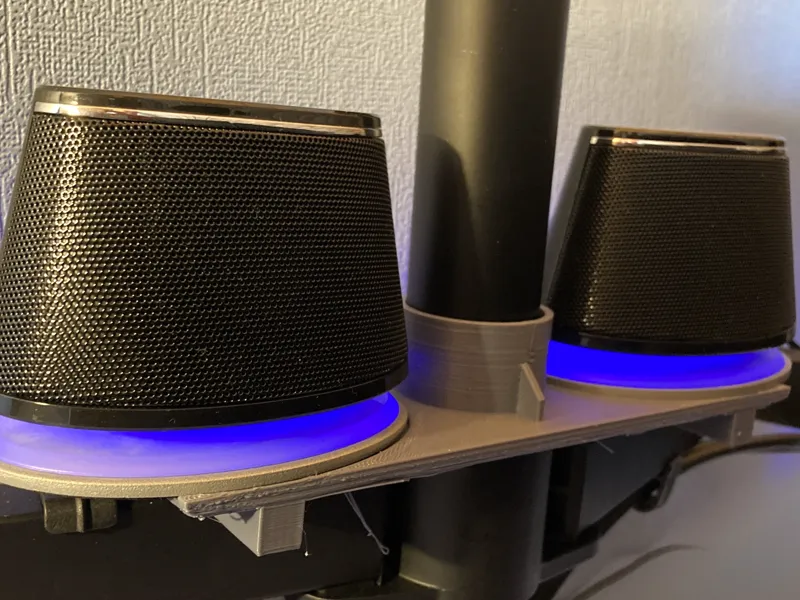 Amazon Basics Speaker Holder for monitor arm