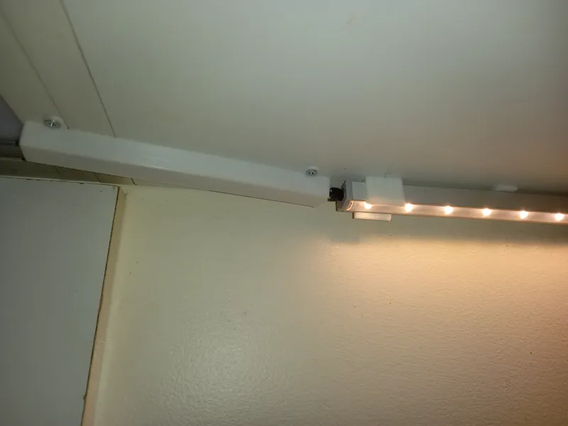 LED bar holder+cable hider