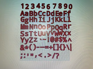 Alphabet + Numbers + Special Characters