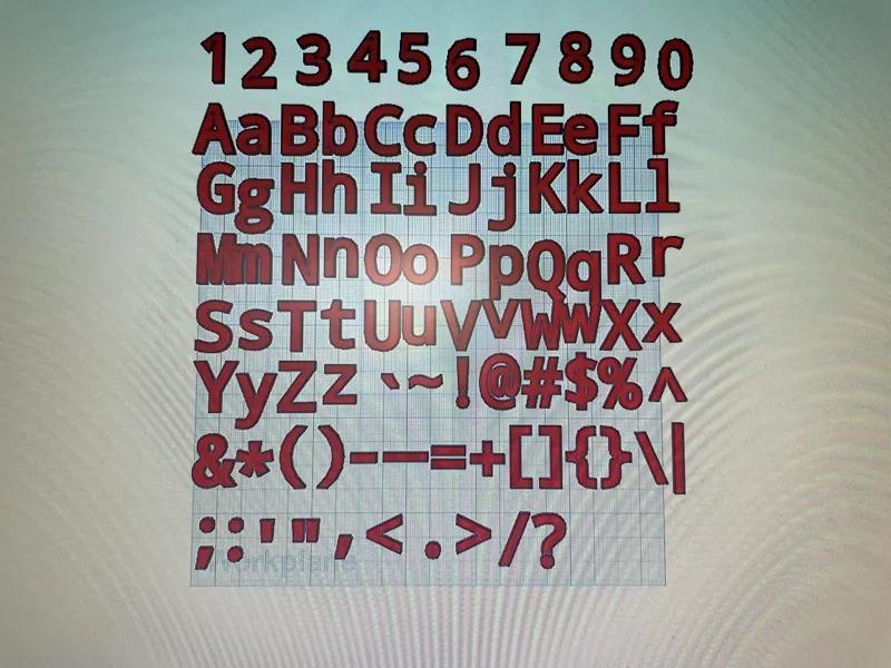 Alphabet + Numbers + Special Characters