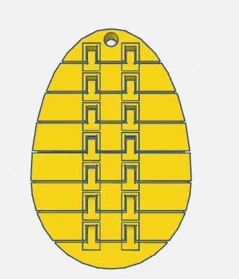 Flexi Easter Egg Keychain