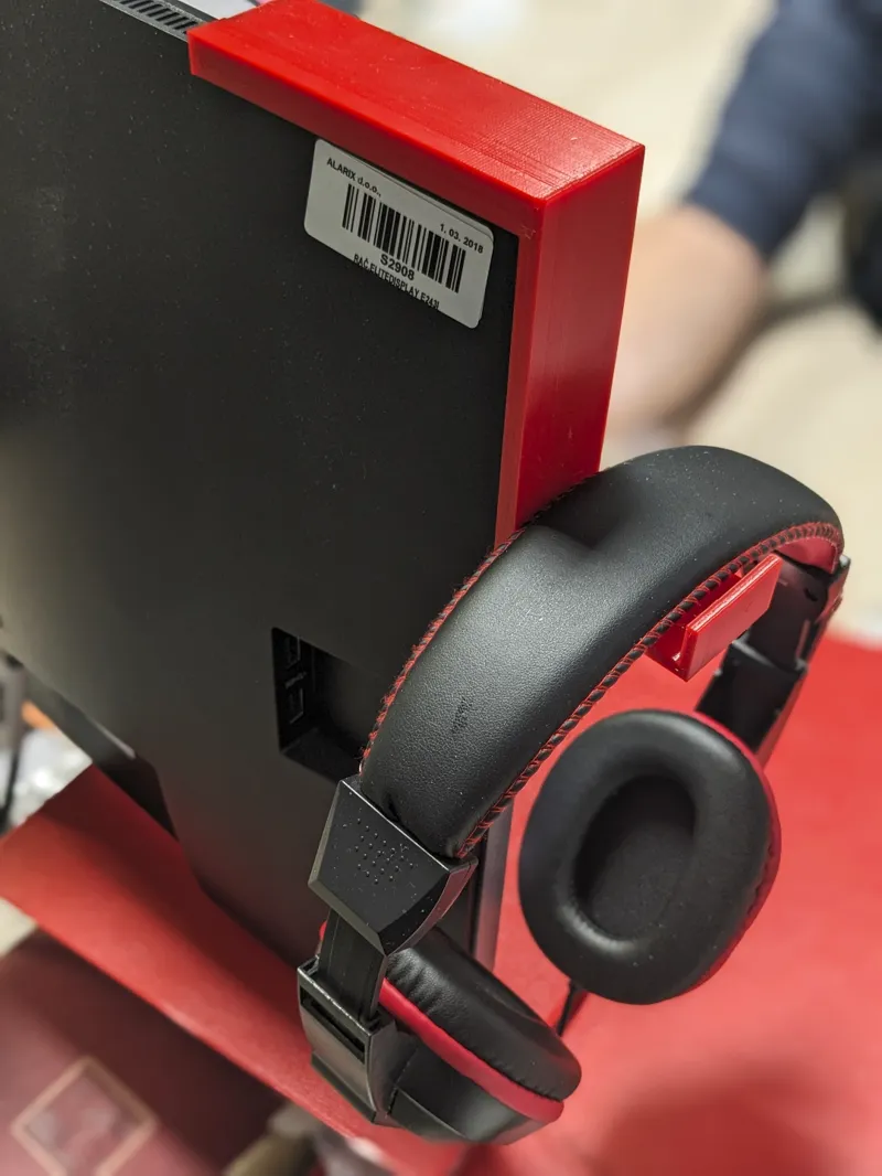 Monitor Headphone hanger made for HP E243i
