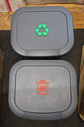 Recycling and Trash symbols