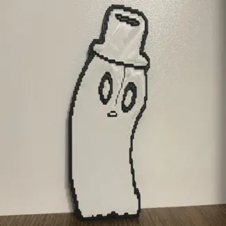 Napstablook with hat - Undertale