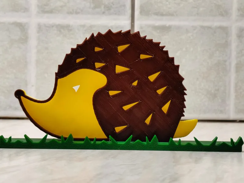 Two color Hedgehog with base