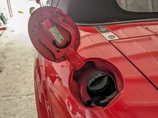 Mazda MX-5 NC gas cap holder with snap fit