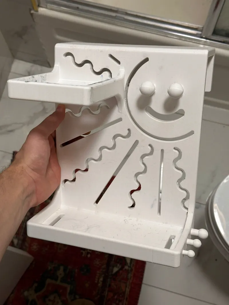 Happy Sun Shower Shelf