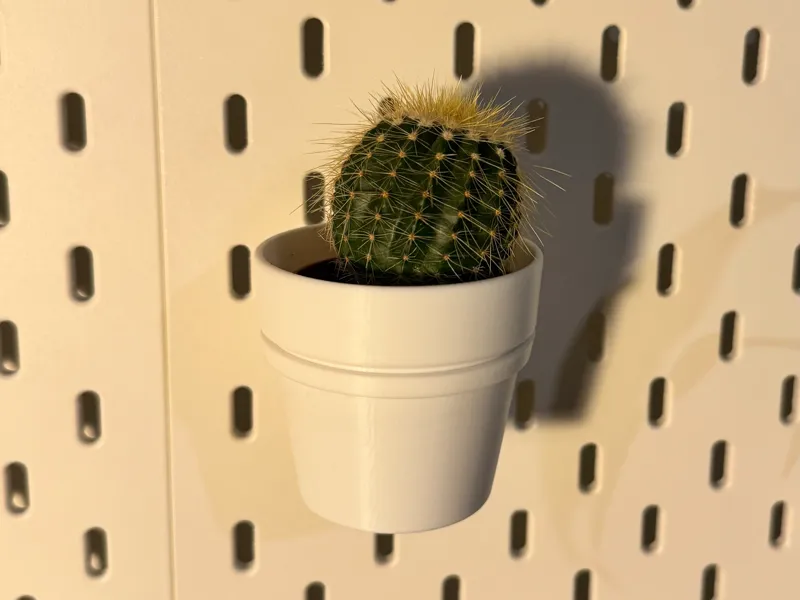 Little waterproof flower pot for ikea skadis