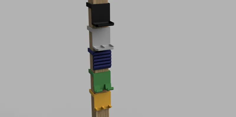 Phone-/ Card-/ Key-/ General Holder for IKEA Ivar