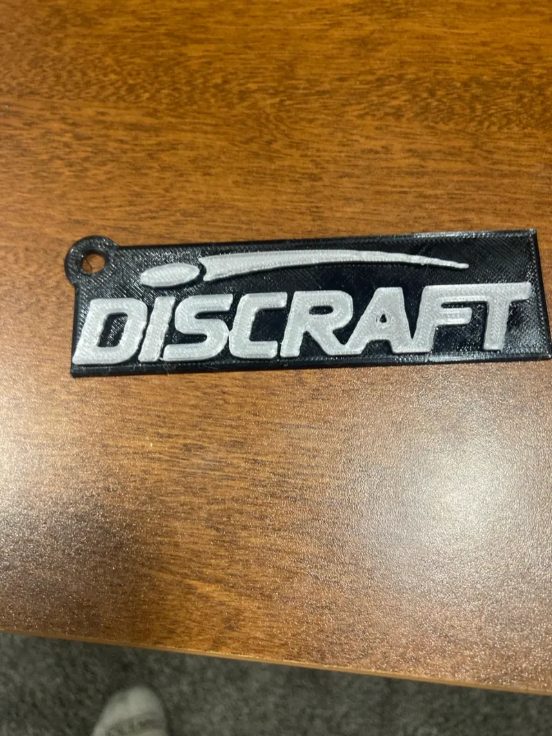 Discraft logo keychain