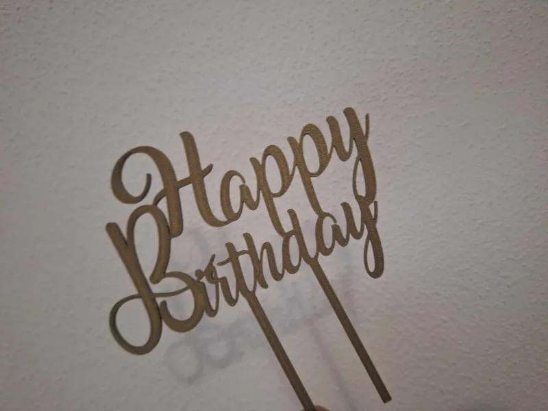 Happy Birthday Cake Topper