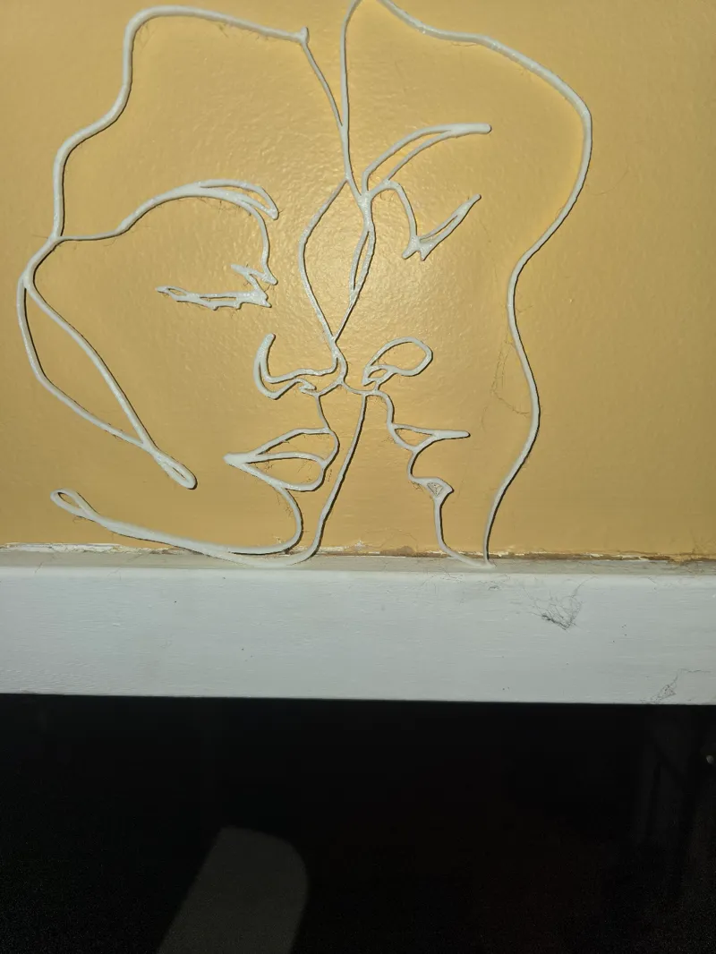 couple 2d wall art