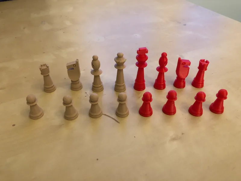 Pièces d'échec, Chess pieces