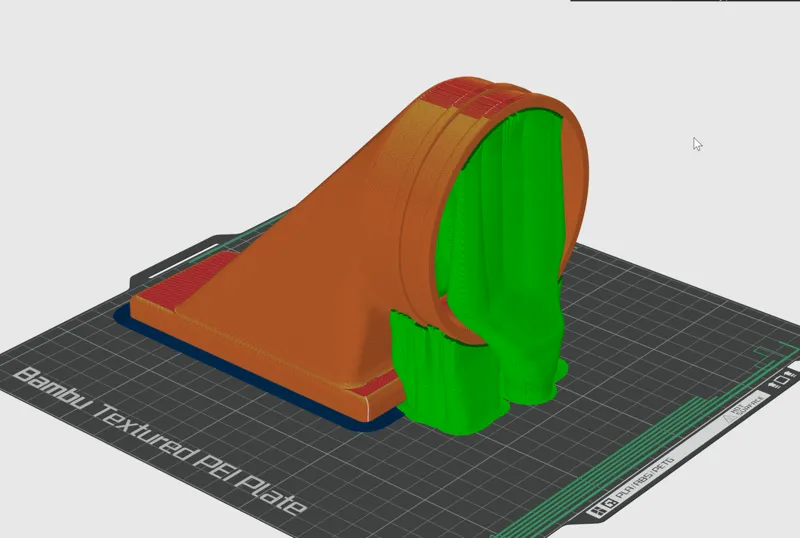 Bambulab X1 Exhaust Vent Adapter for 4 inch duct