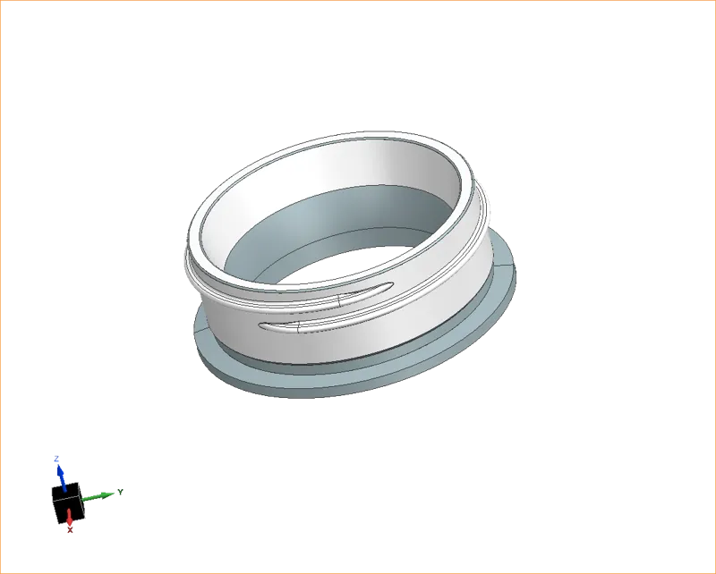Ball wide mouth thread-3" tri-clamp adaptor