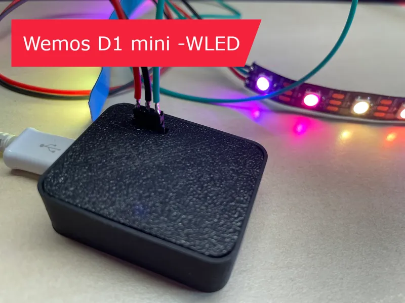 Housing for Wemos D1 mini ESP8266 - WLED