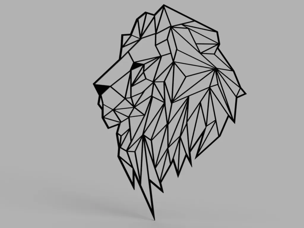 Petit lion mural