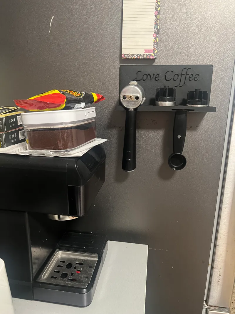 Coffee machine organizer