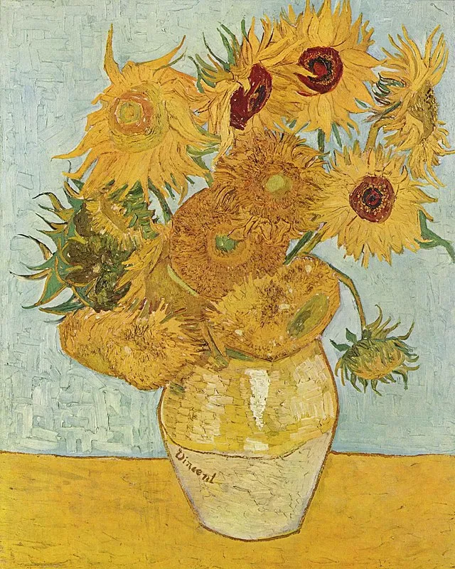 sunflowers, vincent van gogh