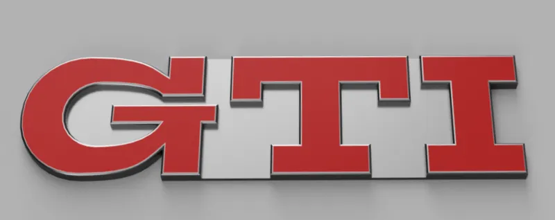 VW GOLF MK3 GTI GRILL BADGE