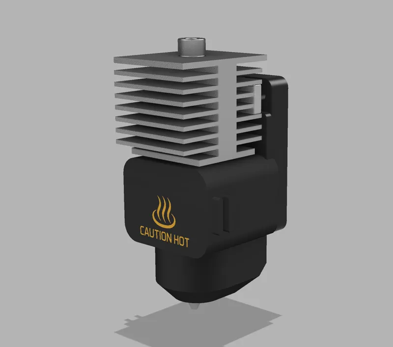 A1 Hotend Heater Assembly CAD for toolhead design