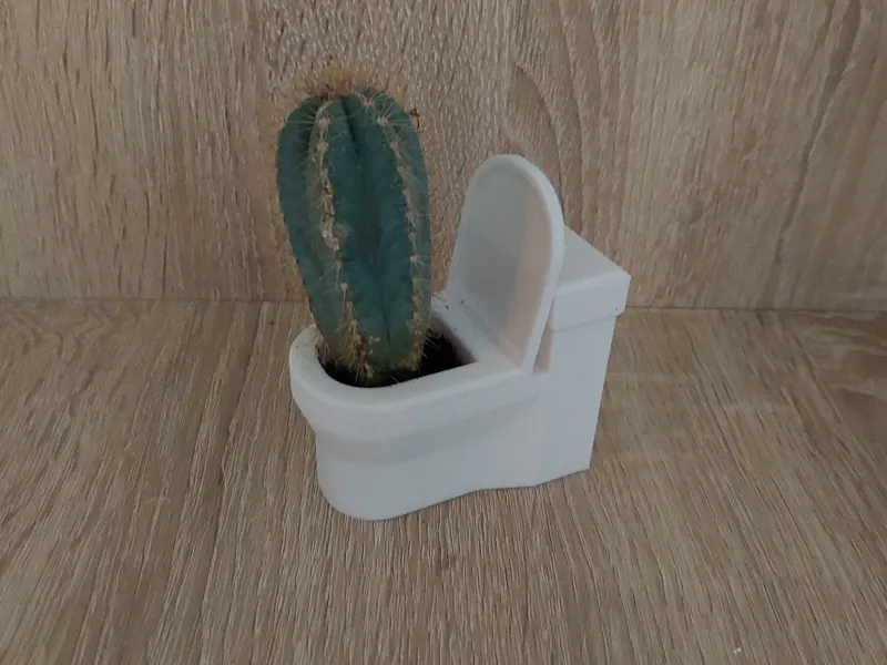 Flower pot toilet / Blumentopftoilette