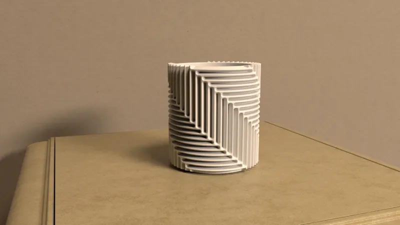 ZigZag abstract Cup Organizer/Planter