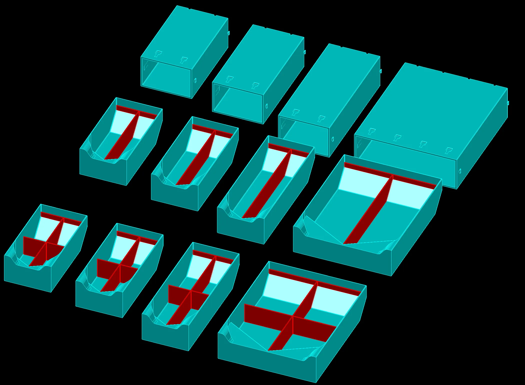 LinkedBin Project - PIP Modular Drawers For All - Free 3D Print Model ...