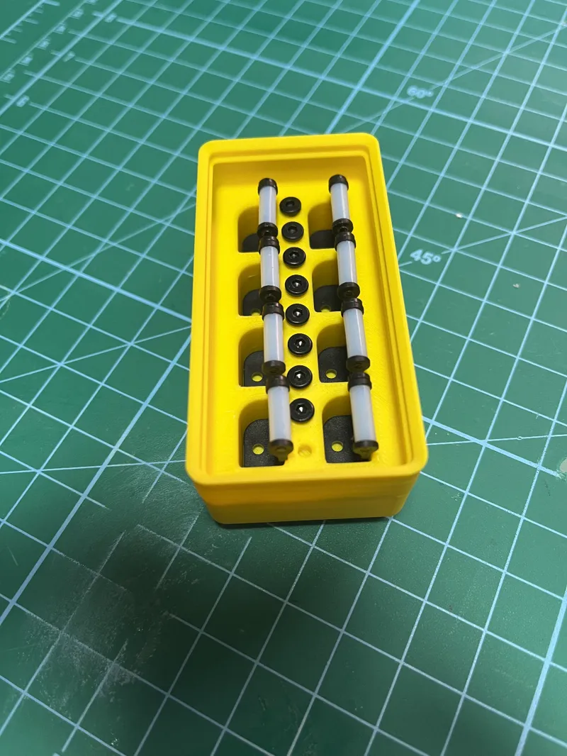 Gridfinity 2x1x4 storage solution nozzle wiper