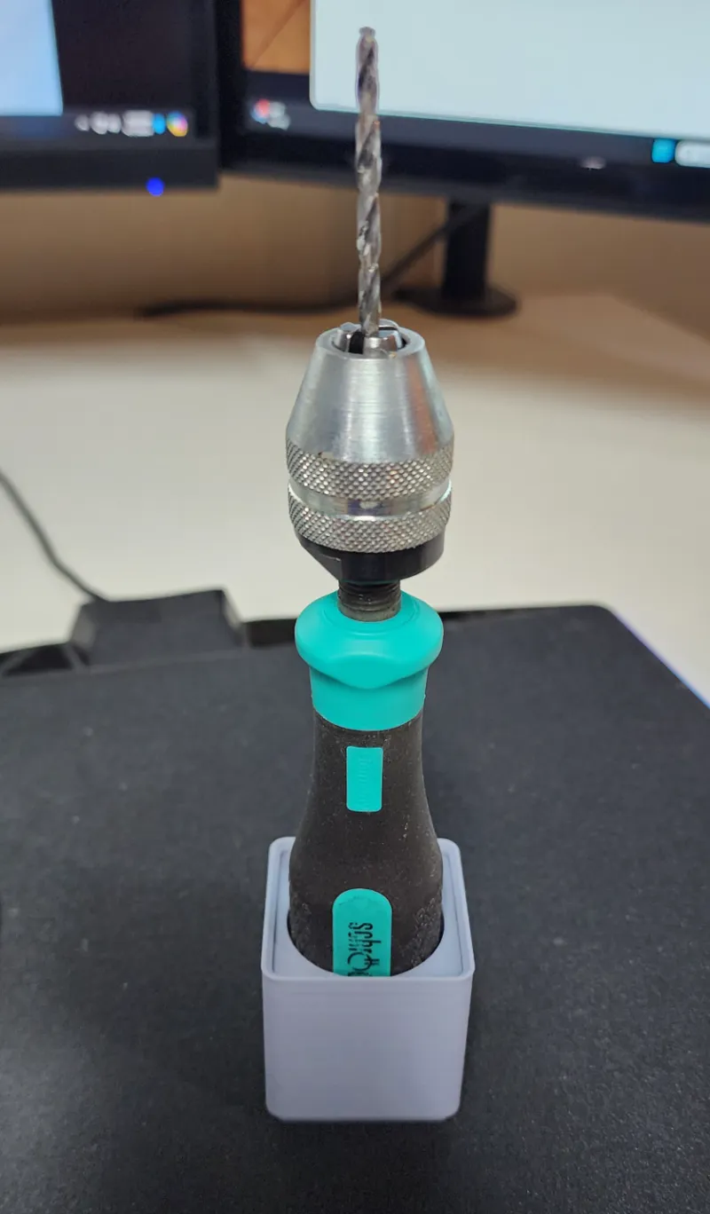 Gridfinity Schroeder Drill Bit Holder 1x1