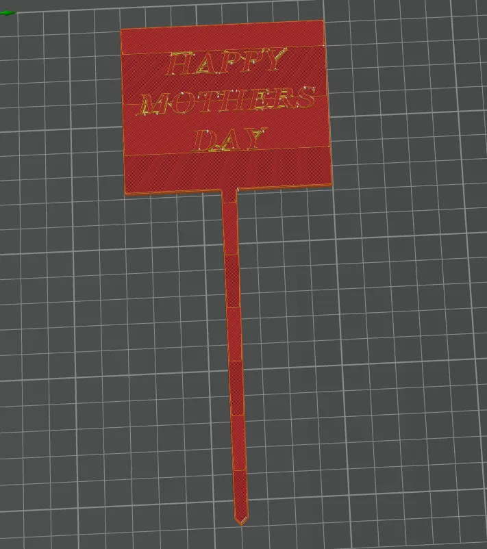 mothers day flower arrangement sign 