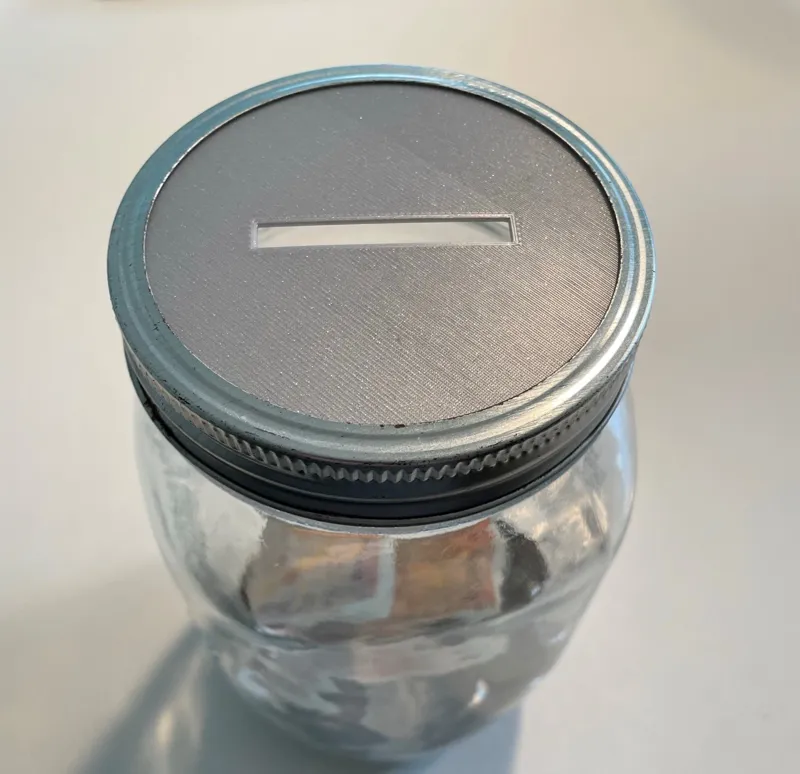 Wide Mouth Mason Jar Coin Bank