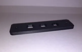 Anschütz gun stock riser plate for cheek piece