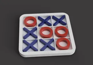 Tic Tac Toe - Travel game with case