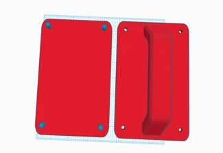 Handle for cardboard shield