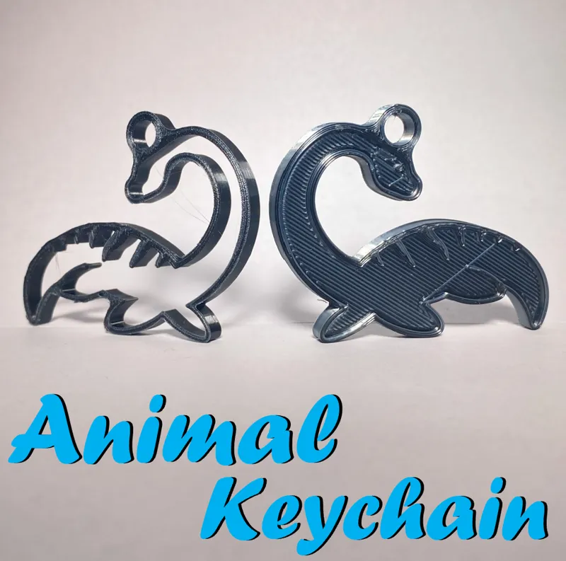 2D Futabosaurs Keychain