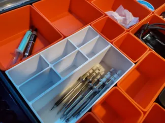 Bins for Amazon Basics 19 Compartment Organizer