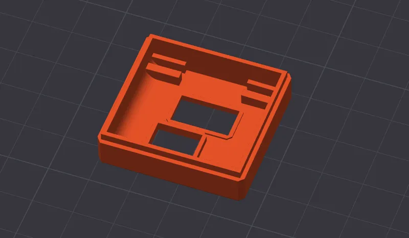Pwnagotchi lid with room for SD-card