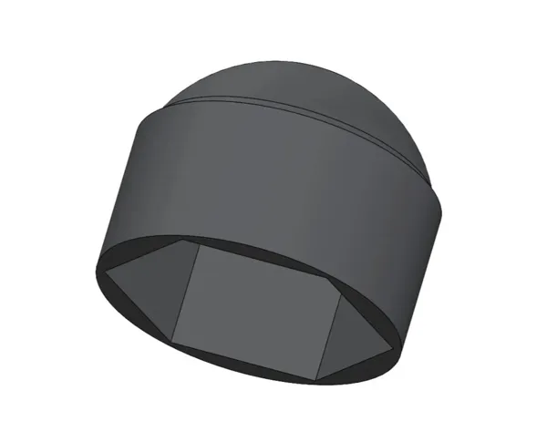 Cache d'écrou hexagonal