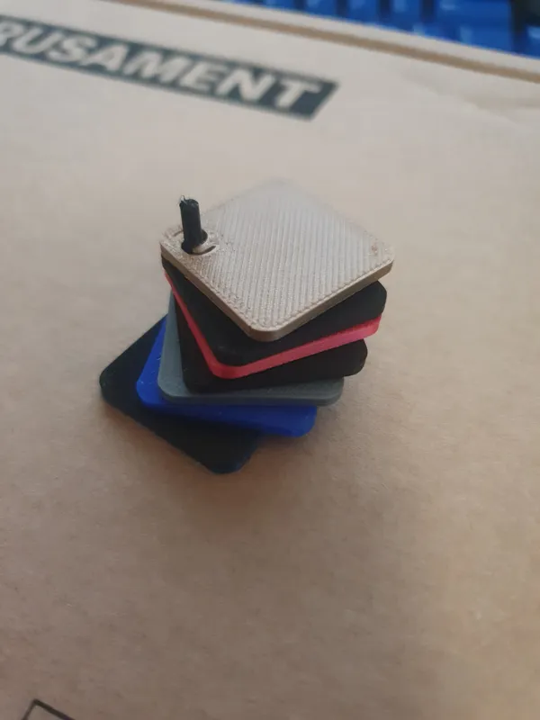 Very cheap bambu lab filament swatch stand/holder