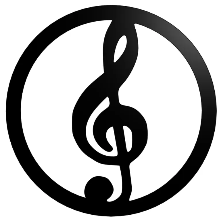 Wall art - musical key