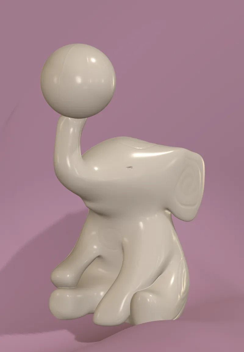 Remix of Cute Low Poly Baby Elephant