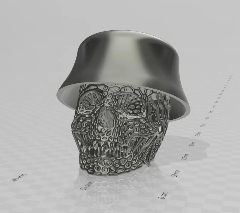 added a Buckethat to Skull Voronoi Style by shiuan